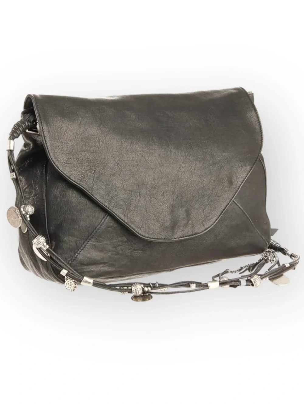 NEW RARE TYLIE MALIBU LEATHER GYPSY CARAVAN SULTAN COINS CROSSBODY PURSE
